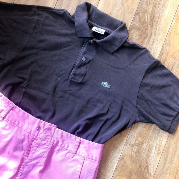 🐊Authentic LACOSTE Polo Brown Short Sleeves Shirt - Picture 4 of 16